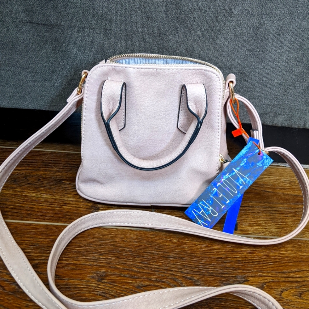 Violet Ray Mini Crossbody Blush Purse Brand New